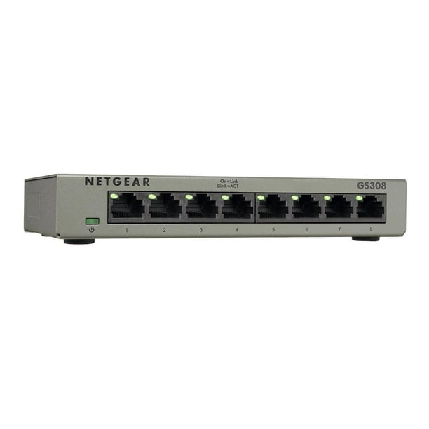 Switch Netgear Gs308100pas Con 8 Puertos Gigabit NETGEAR