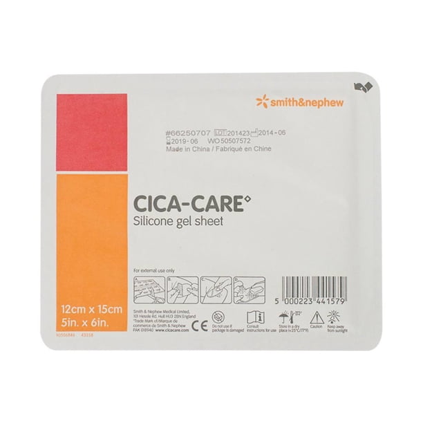 Lamina de Gel Smith and Nephew Cica Care de 12 x 15 cm para Cicatrices ...