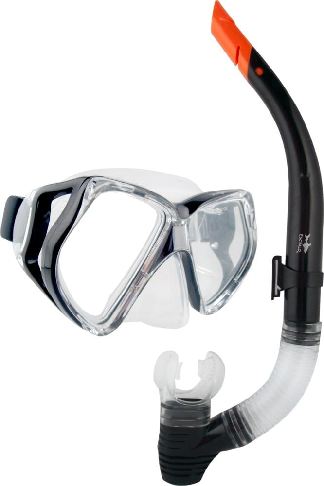 Mascara Y Snorkel Escualo Modelo Expert Color Negro Escualo expert
