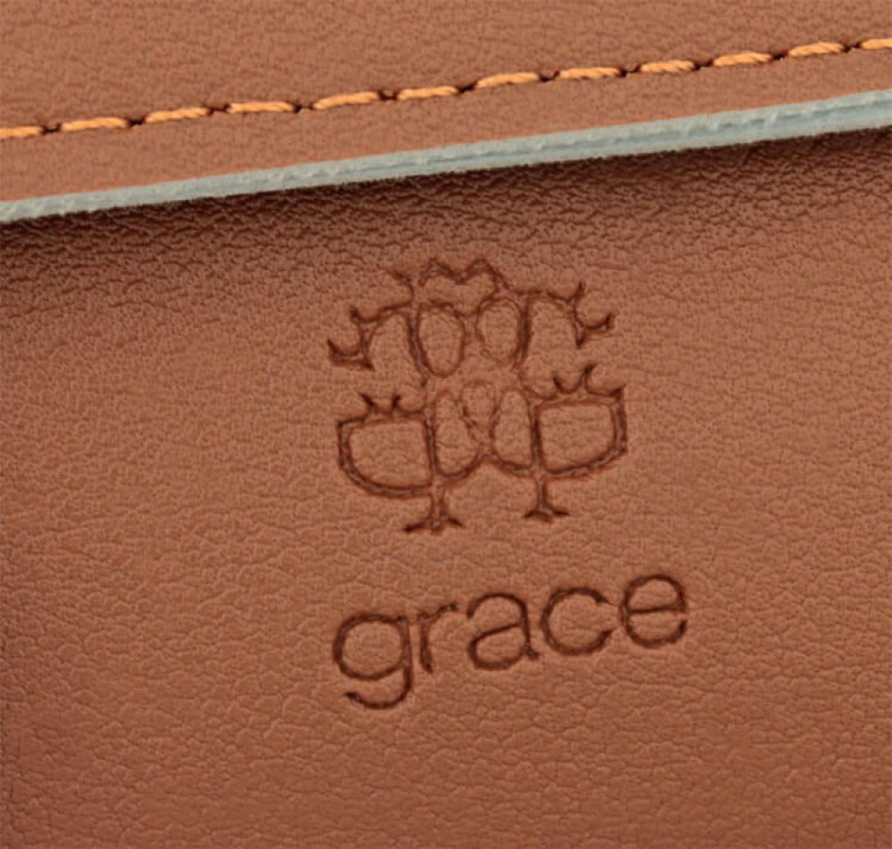 Cartera para dama Grace Cartera de broche con detalle frontal