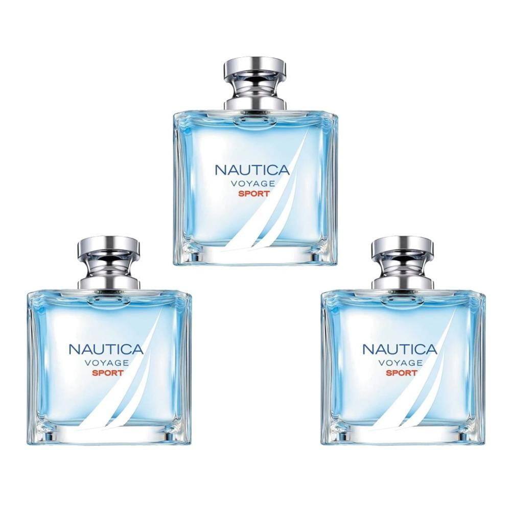 Paquete 3 Lociones para Caballero edt 100ml Nautica Voyage Sport