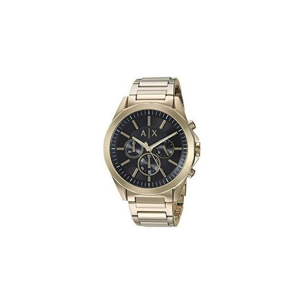 Dorado Reloj Acero Exchange Armani AX2611 en Inoxidable | línea Armani Walmart Exchange