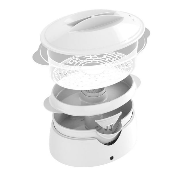 KitchenCraft Arrocera – Vaporizador para microondas, plástico sin BPA, 1,5  litros, blancorojo – Yaxa Store