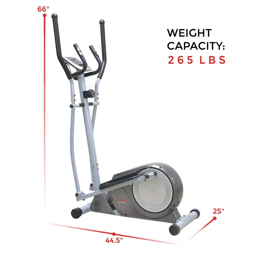 Elíptica sunny health & fitness magnética con pantalla online lcd