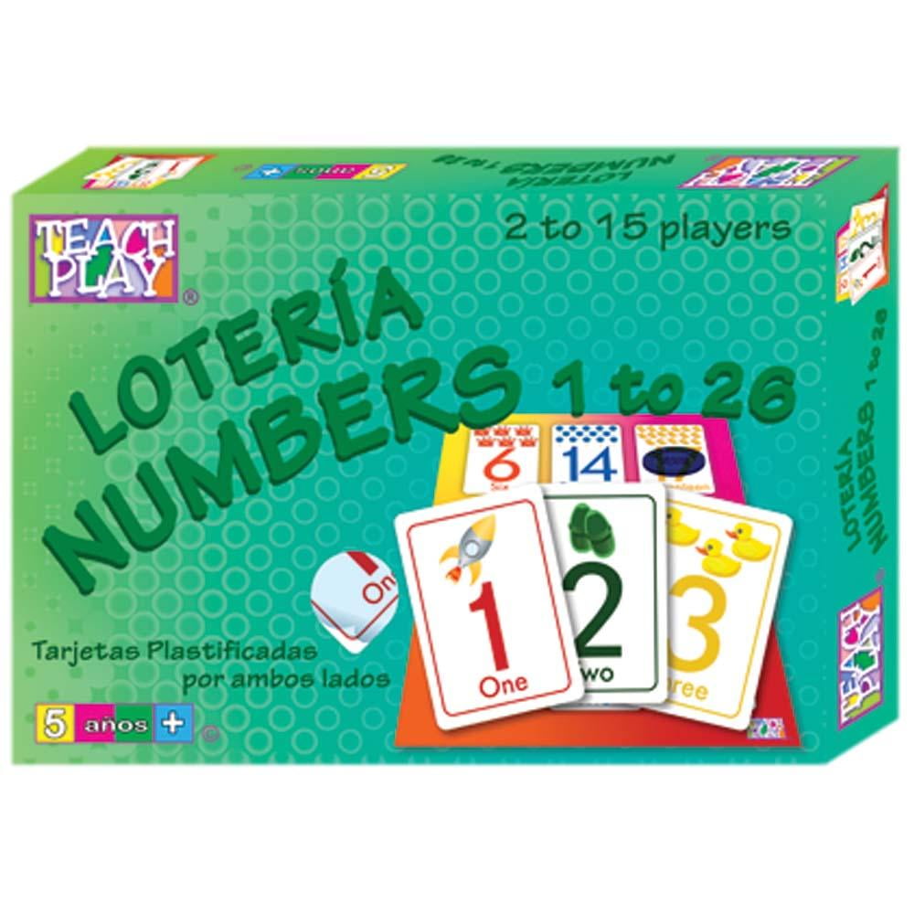 Lotería de Números del 1 al 26 TEACHPLAY TEACHPLAY Inglés Walmart en