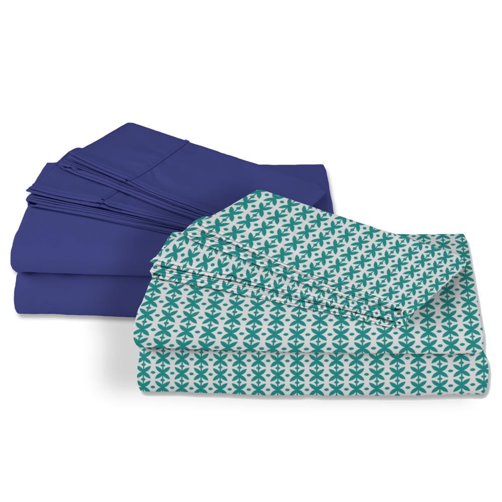 2 Juegos de Sábanas Spring Air Sheet Set Indigo /Peten Queen Size