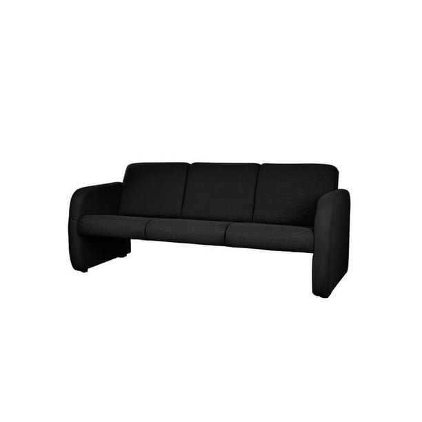 Sofa Sillon 3 Plazas Oficina Sala Tela Negro Ofik Tenerife Walmart en línea