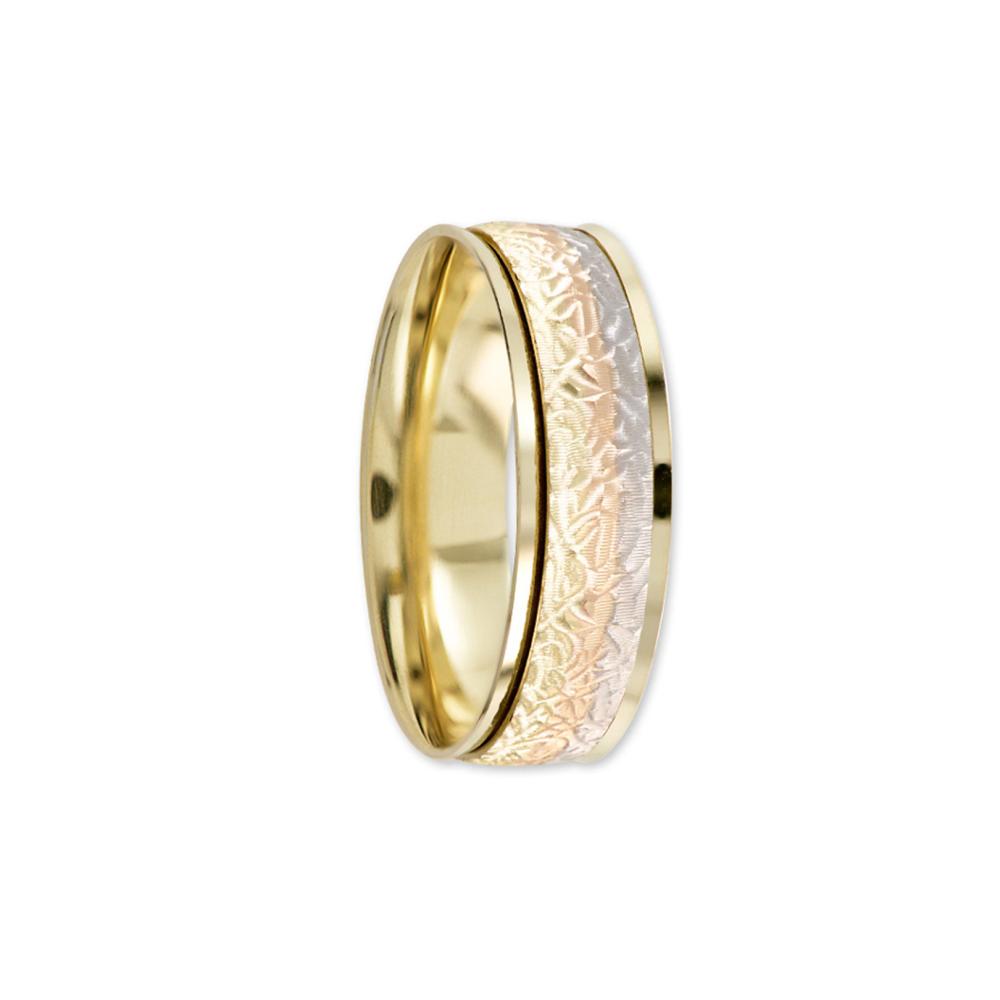 Argolla de matrimonio Amore Mio WB 226 de Oro blanco de 14k