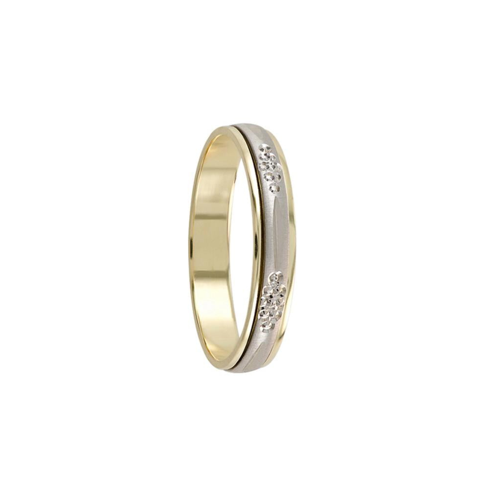 Argolla de matrimonio Amore Mio WB 239 de Oro blanco de 14k