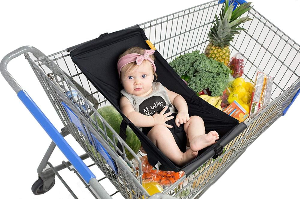 Hamaca de bebé para carrito de compra Binxy, Negro