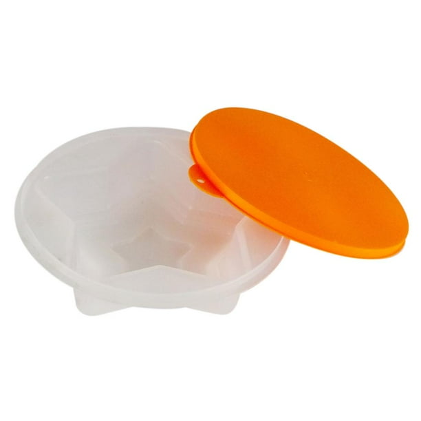 Molde para Gelatina FoodKeepers Star 1 litro con tapa Naranja Bodega