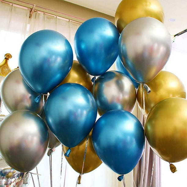 RV Decoración de 50 cumpleaños para hombres y mujeres, globos de 50  cumpleaños de oro blanco con dec Sailing Electrónica