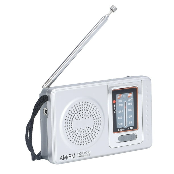 Mini radio portátil AMFM – Radio recargable altavoz de alta potencia  reproductor de música compatible con Micro SDTF escaneo automático para  guardar – Yaxa Colombia