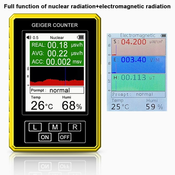 Medidor De Radiación Electromagnética Multifuncional