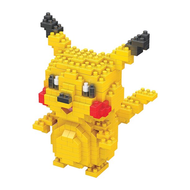 Juego de bloques de construcción de Pokémon para niños, juguete de