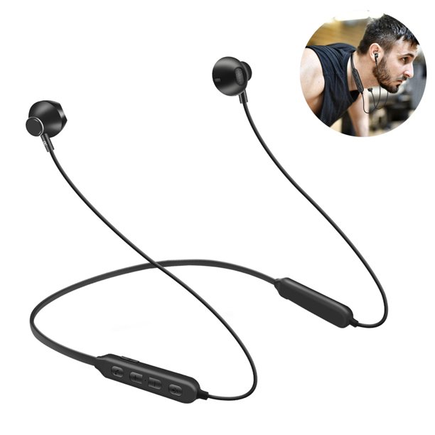 Auriculares inalámbricos deportivos Bluetooth, auriculares ligeros  plegables