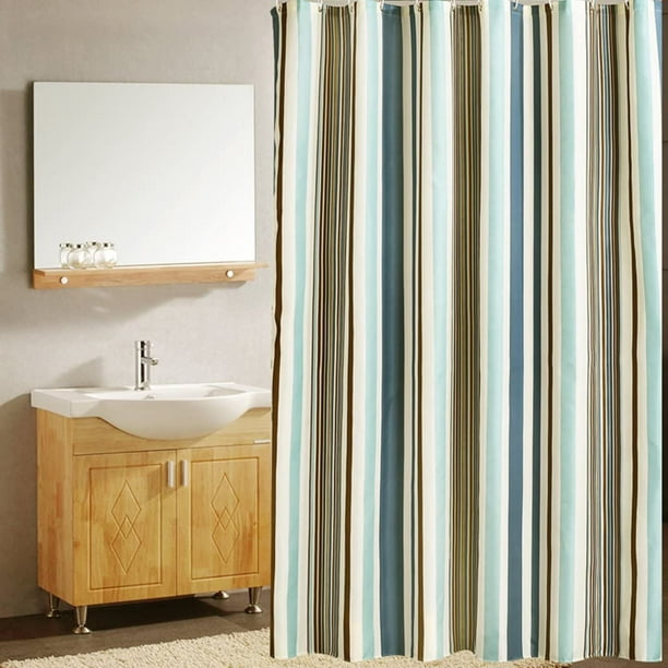 Cortina de ducha moderna 3D a prueba de moho, cortinas de baño con