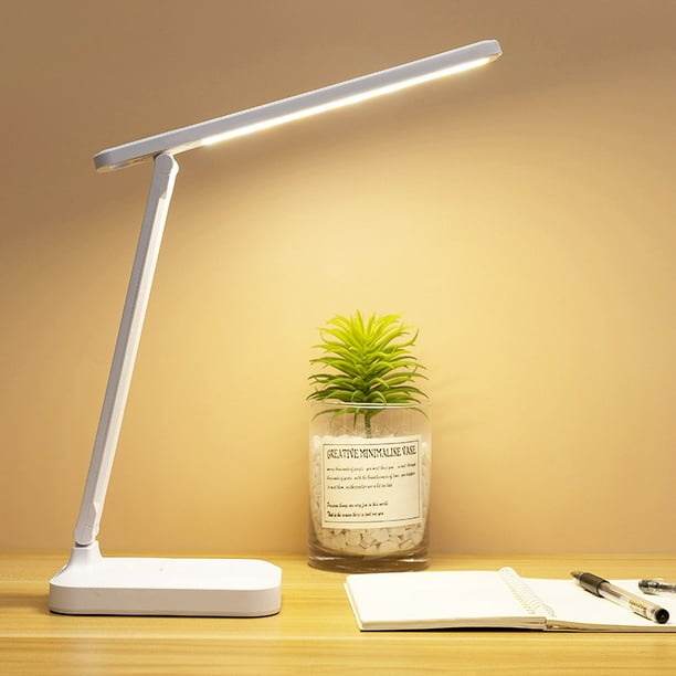 Comprar Lámpara de escritorio LED Luz de mesa Batería incorporada de 2000  mAh Lámpara portátil con atenuación táctil Lámpara de lectura de cabecera  de dormitorio con protección ocular regulable continua de 3