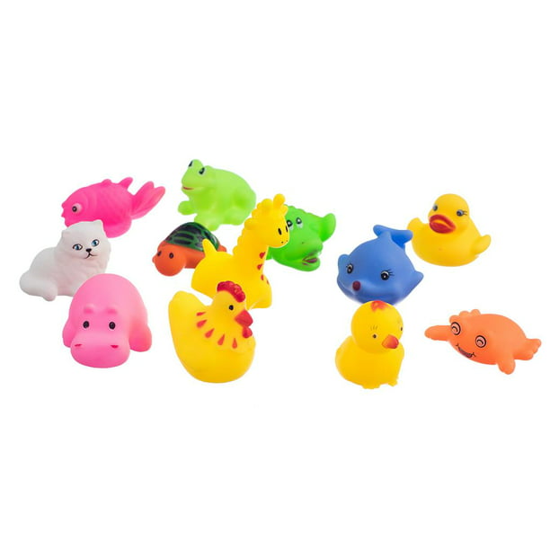 12s lindos de goma modelo juguetes de baño juguetes para hora del baño del  bebé - multicolor Zulema Juguetes para niños