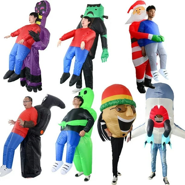 Disfraz inflable de Alien ET para niños y adultos, traje de Anime, vestido  de Mascota, fiesta de Halloween, disfraces de Cosplay para hombre, mujer