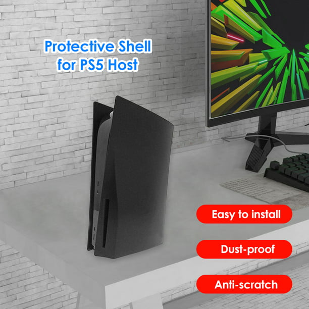 Funda para PS5 Slim, carcasa de silicona, placa frontal de repuesto,  cubierta protectora (para versión digital blanca) : Videojuegos 