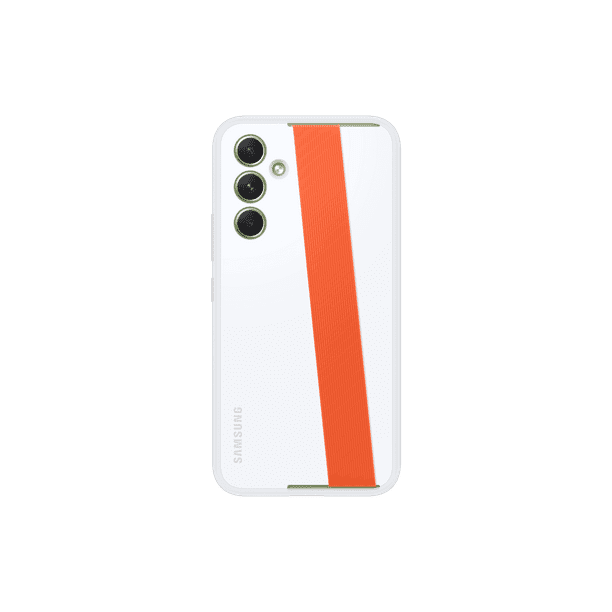 SAMSUNG Funda para teléfono Galaxy A54 5G Haze Grip, funda protectora con  correas desmontables, versión estadounidense, EF-XA546CWEGUS, color blanco