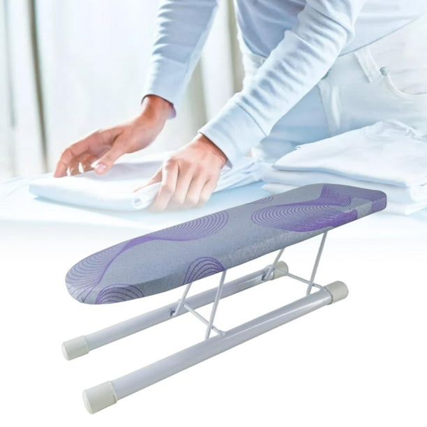 Tabla de planchar de mesa multiusos, accesorios de planchado plegables,  organizador resistente temperaturas, Mini para lavandería, uso Azul BLESIY