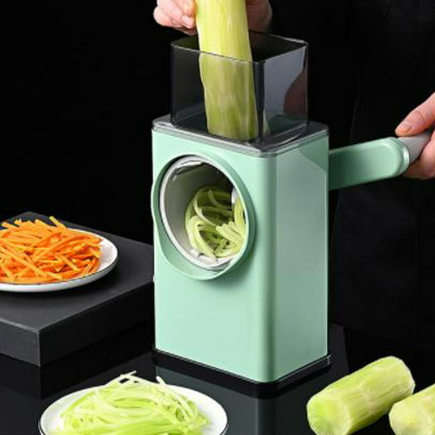 Cortadora de verduras giratoria Rallador multifunción - verde Sunnimix  Cortador manual de vegetales