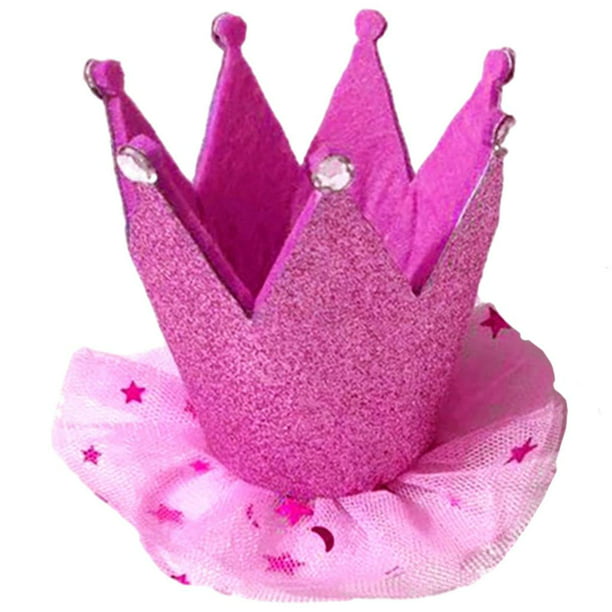 Corona de cumpleaños de arcoíris de 1 a 6 años de UDS, sombrero de fiesta  de primer cumpleaños, accesorio para el cabello de niña, diademas gorras -  AliExpress
