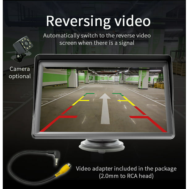 Reproductor multimedia para coche con pantalla de 7 pulgadas, Bluetooth 5.0  y soporte para pantalla OKEPOO estéreo para auto multimedia