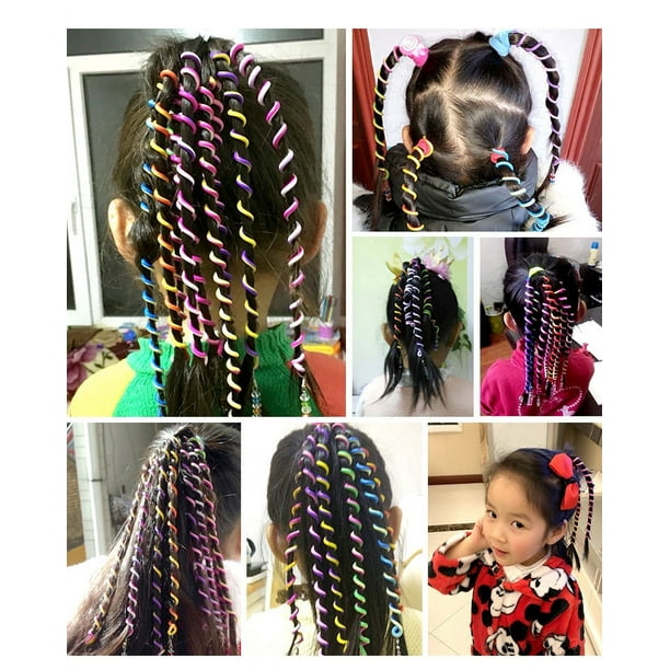 Regalo para niñas de 2 a 8 años – Juego de accesorios para el cabello con  pinzas para el cabello, cuerdas para el cabello, elásticos para el cabello
