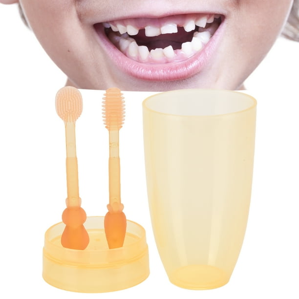 Set de cepillos de dientes para bebés y niños pequeños, 0-3 años