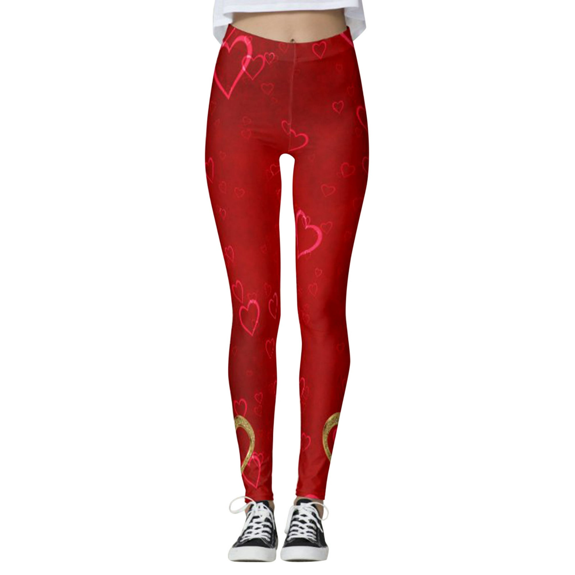 Gibobby Pantimedias yoga Dama Pantalones con estampado amor