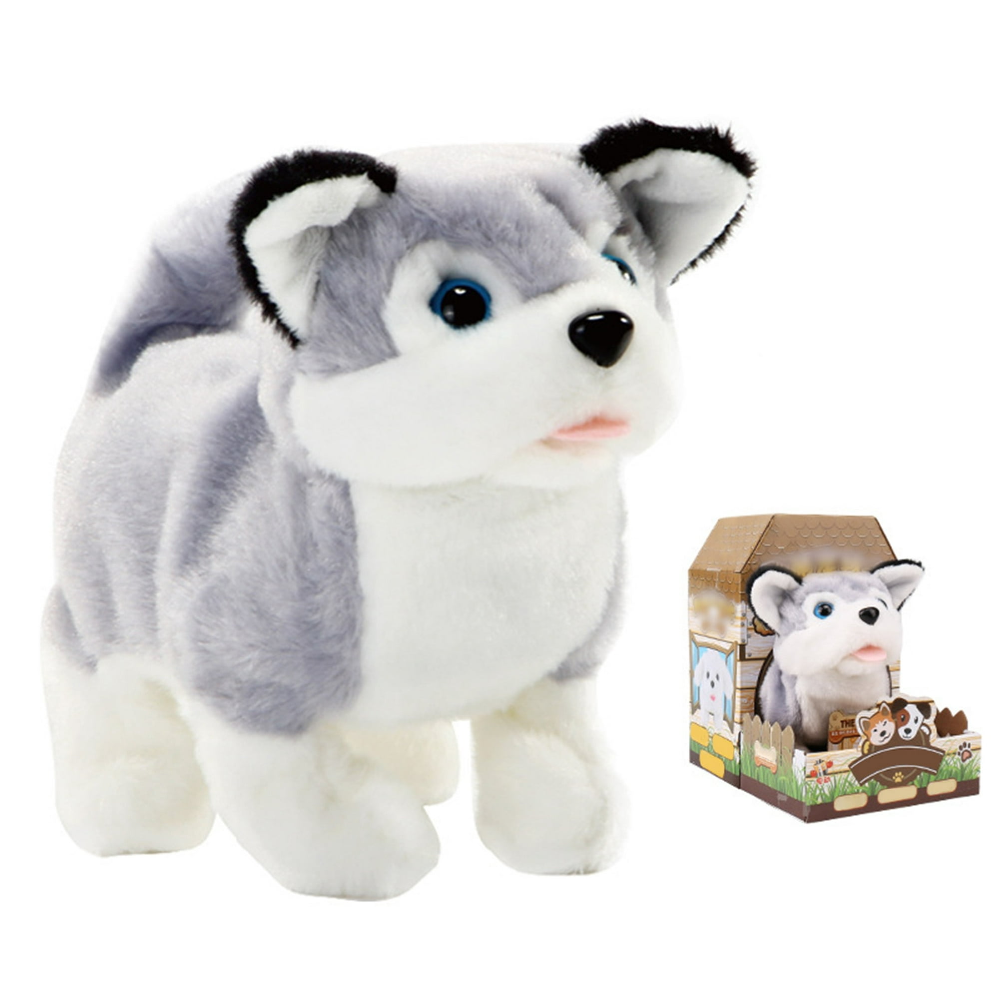  Perro interactivo de peluche, no causará ninguna irritación  suave y cómodo juguete de perro de simulación para interior para sala de  estar (lana dorada) : Productos para Animales