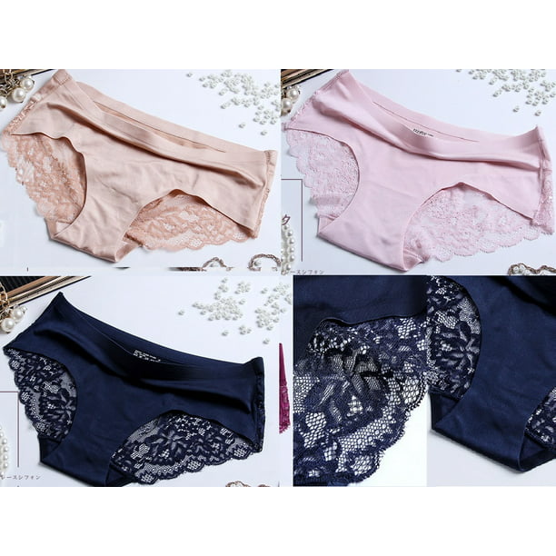 Pack 3 Panty Pantaletas Dama Encaje Ropa Interior Sexy DaraBaby Walmart en línea