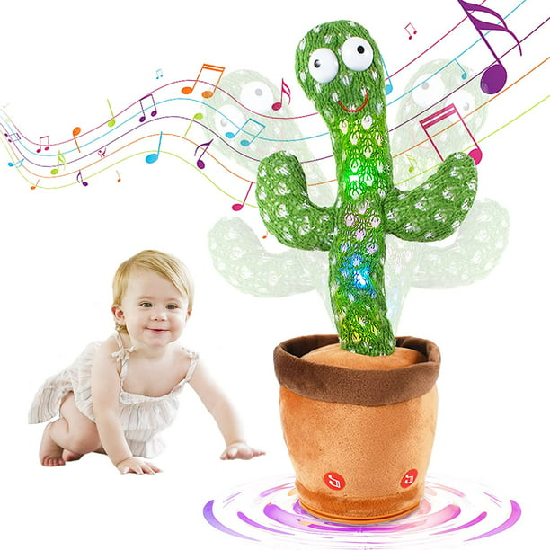 Juguete de peluche de cactus, cactus que canta y baila para niños, juguete  de peluche de cactus electrónico que puede grabar, aprender a hablar y  bailar, regalo para niños JAMW Sencillez