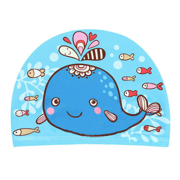 Gorro de natación con estampado de animales de dibujos animados