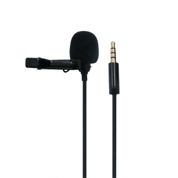 Micrófono de Solapa Omnidireccional Lavalier de 3,5mm - Mini micrófono