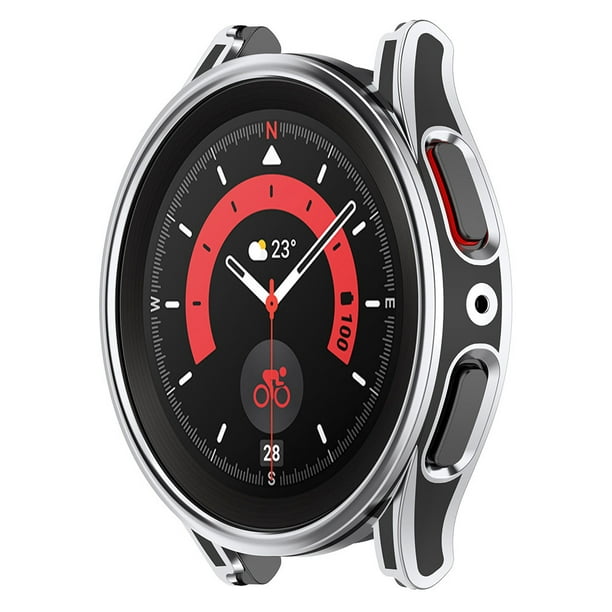 Funda de reloj para Samsung Galaxy Watch 5 5 Pro 4 Kuymtek funda protectora  de reloj inteligente antiarañazos Marco de cubierta protectora accesorios  de reloj