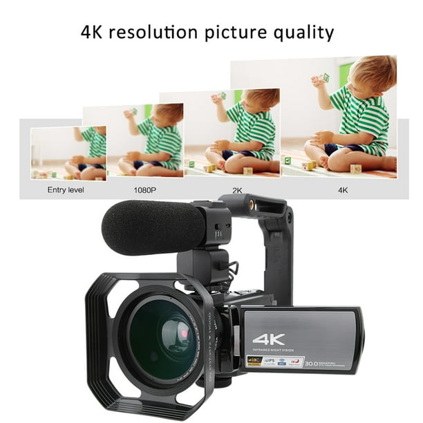 Videocámara VAK VD-534K con 4K Wifi 48mp Vision Nocturna Zapata