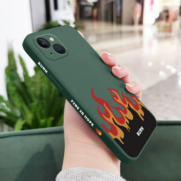 Funda con cuerda de silicona iPhone 12 / 12 Pro (verde oscuro) - Funda -movil.es