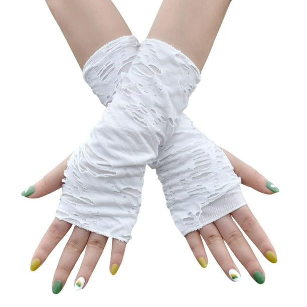 guantes sin dedos,guantes sin dedos mujer cosplay guante largo