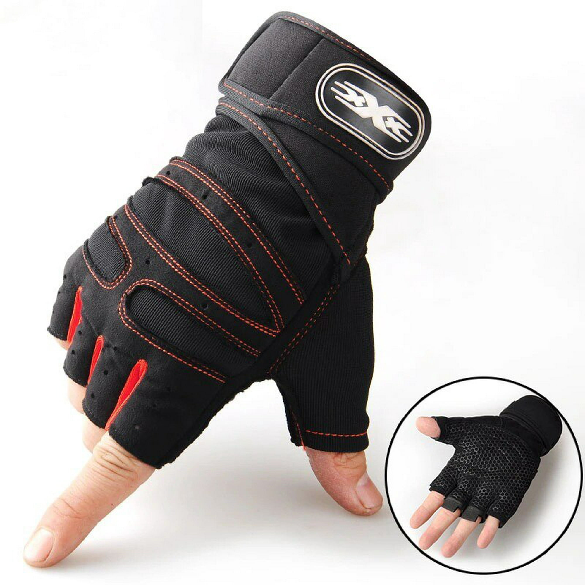 Guantes de Fitness para hombre y mujer, manoplas para gimnasio,  levantamiento de pesas, entrenamiento de culturismo, ejercicio deportivo,  guante de entrenamiento Fivean Guantes deportivos