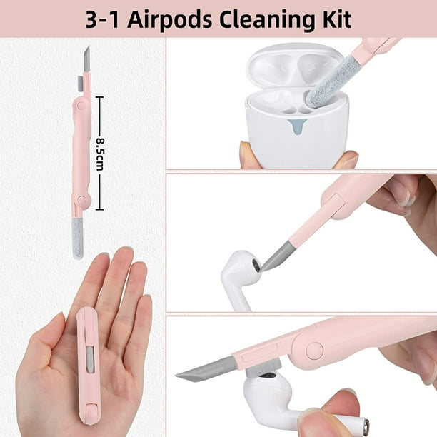 Kit de limpieza para Airpod Pro, kit de limpiador de Airpods, bolígrafo de  limpieza para Airpods, Airpod Pro Cleaner multifunción para eliminar el