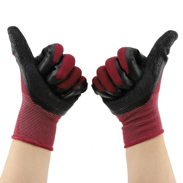 Guantes impermeables, 1 par de guantes de trabajo de nailon  antideslizantes, guantes de protección de trabajo diseñados para precisión