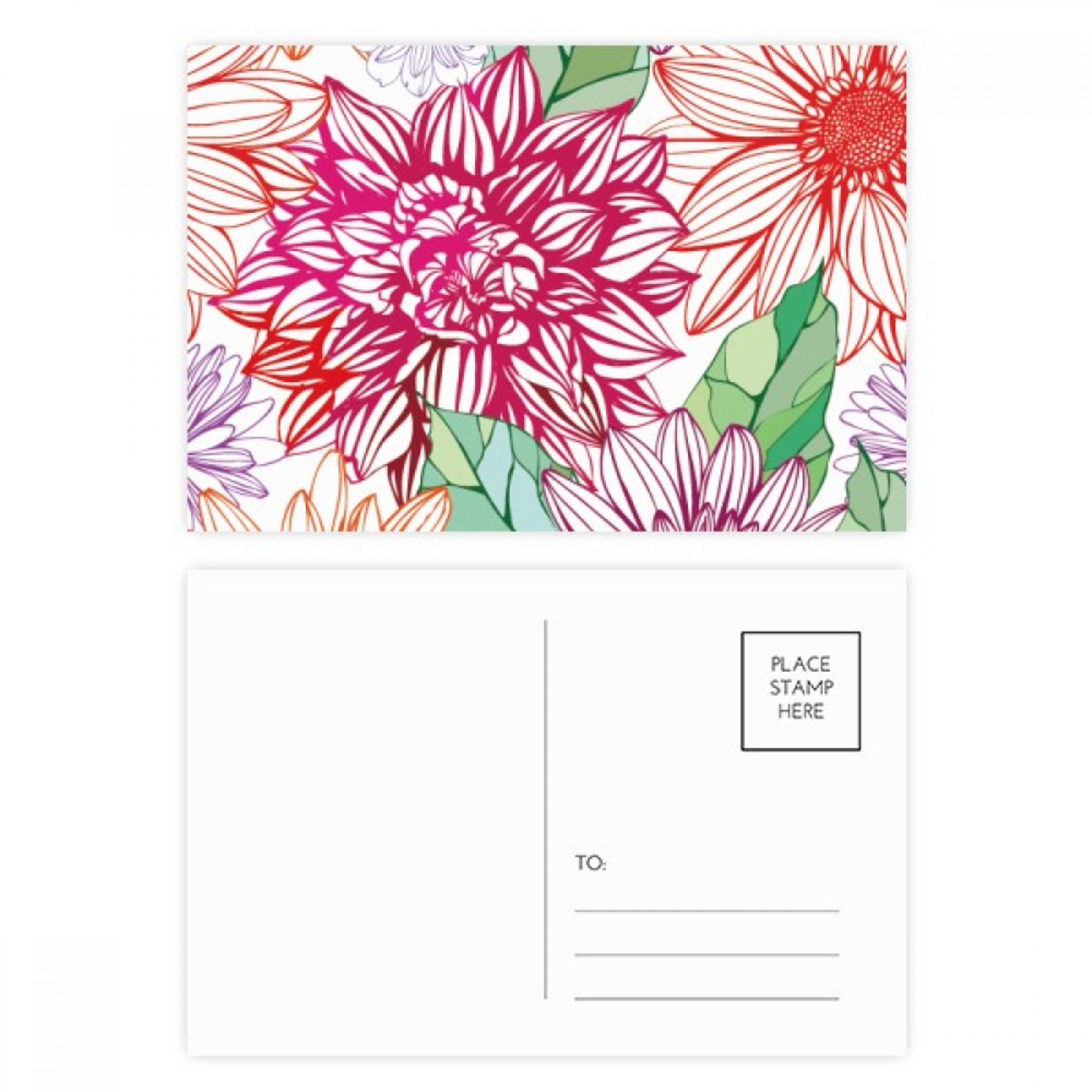 Decoracion flor planta pompon color Set cumpleaños gracias tarjeta