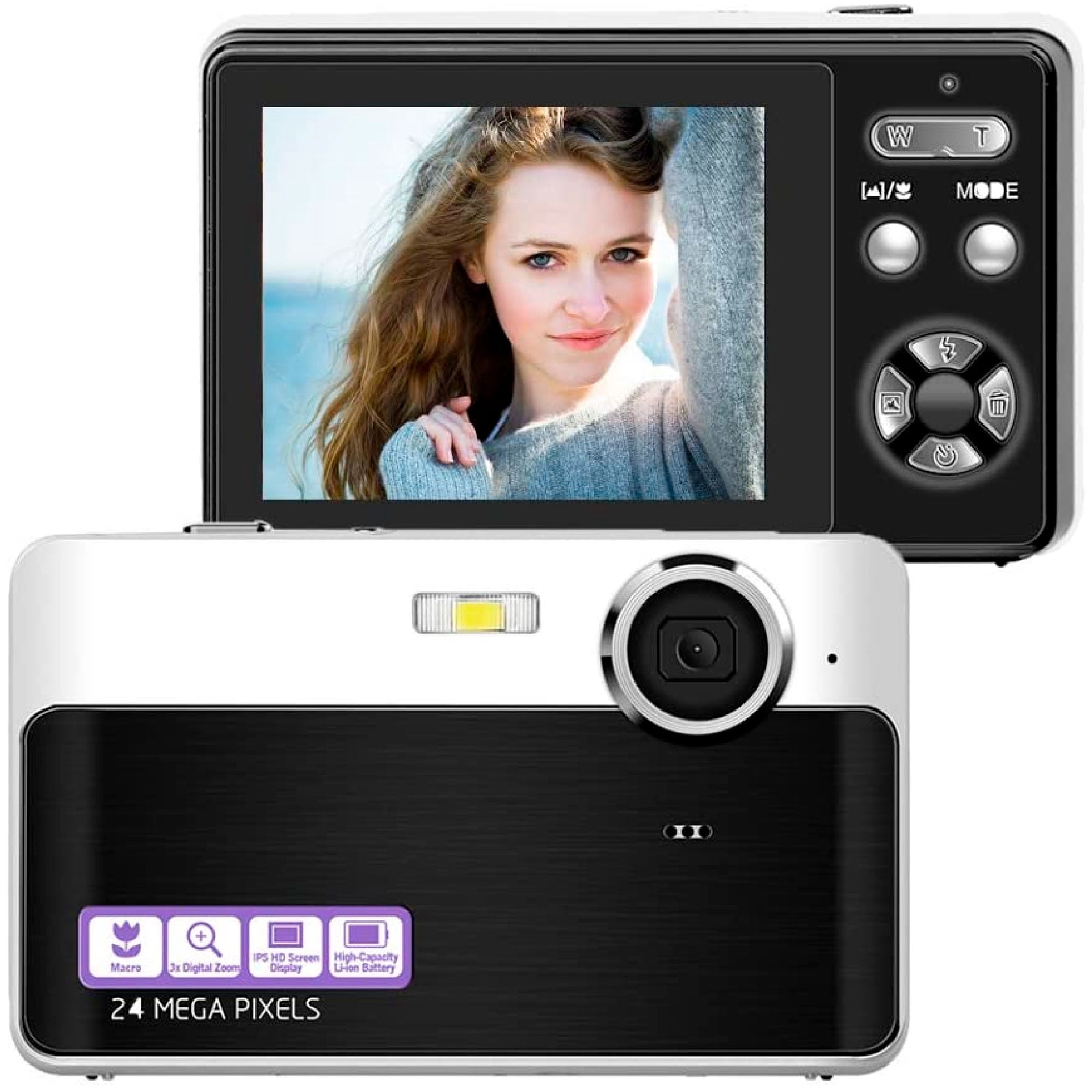 Cámara digital portátil para niños 20MP 1080P Cámara de video HD  Videocámara Linda cámara Selfie rec Abanopi Cámara digital
