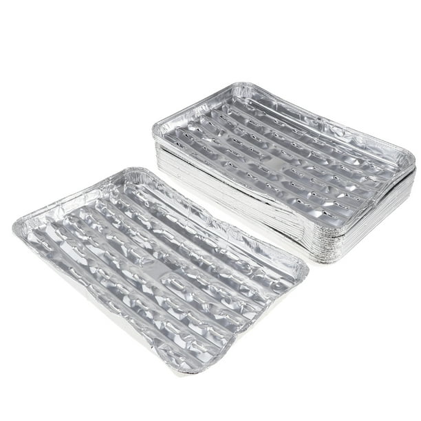 Bandejas de Parrilla de de Aluminio Duradero de 40 Piezas, Bandejas de  Aluminio para Parrilla, Almac Gloria bandejas para hornear de aluminio al  aire