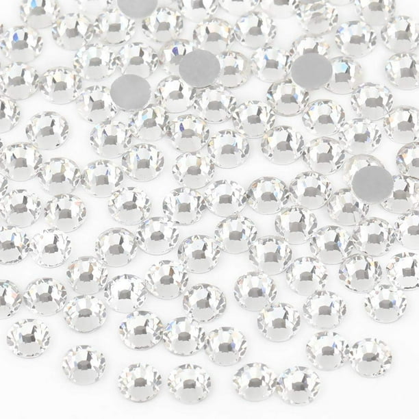 Diamantes de imitación de cristal con parte posterior plana
