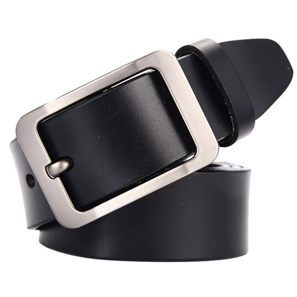 Cinturón de cuero para hombre, hebilla de aleación, cinturón ajustable para  vestido de trabajo, cint Baoblaze cinturones de cintura para hombres